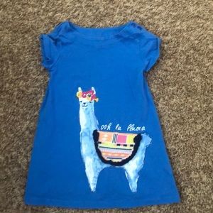 Blue llama dress